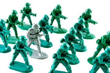 Close-up of Toy Soldiers