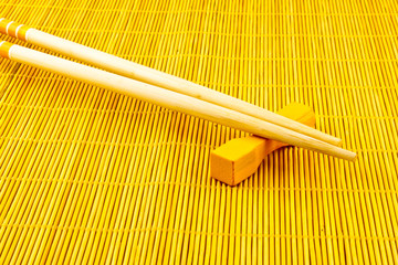 Chopsticks Standing on Table