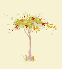 Fototapeta premium Autumn tree