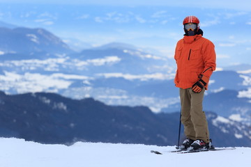Skier in Alps