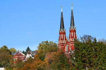 Historic church complex in Oil City Pennsylvania