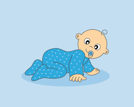 Bebe ni&ntilde;o gateando