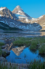 Mount Assiniboine with reflection, Canadian Rockies