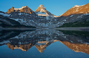 Fototapeta na wymiar Mount Assiniboine with reflection, Canadian Rockies