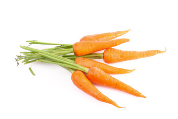 Carrots isolated on white