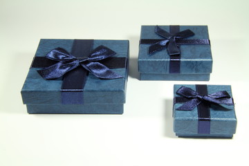 tre scatole regalo