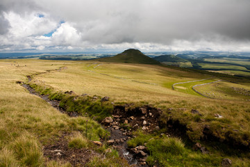 Paysage des montagnes d'Auvergne