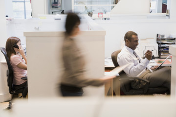 Business people working in office