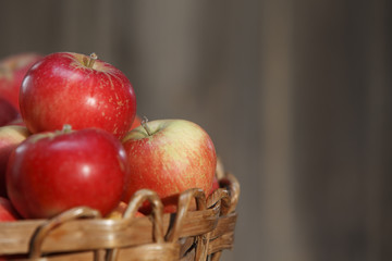 red apples closeup