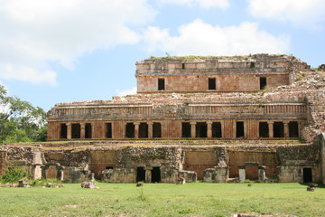 rovine di un palazzo reale Maya in Yucatan, Messico