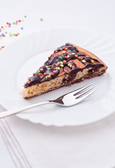 Homemade colorful cake