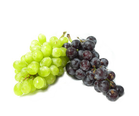 bunch of grapes isolated on white background