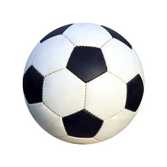 Fototapeta na wymiar Soccer ball isolated over 100% white background