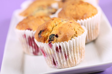 summer fruit muffins