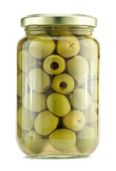 Fotobehang Green olives © donatas1205