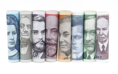 Fotobehang Twisted estonian money © Nikita Zabellevich