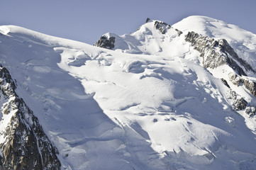 Vistas desde l'Aiguille du Midi (3842 metros)