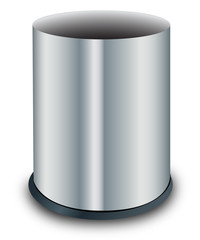 poubelle en métal - acier