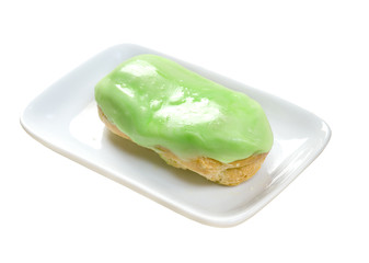 delicious cake with glaze