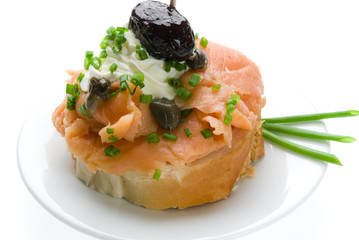 aperitivo de salmon