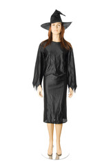 Mannequin in witch dress | Isolated