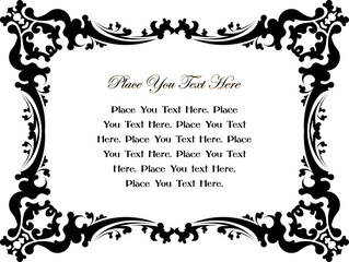 Retro-styled frame. Vector