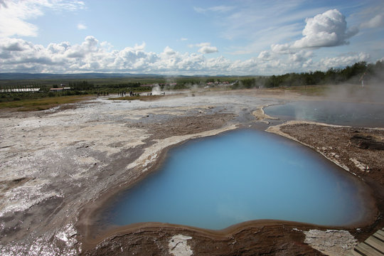 Iceland - hot springs in Geysir area