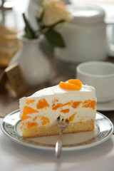 Sahnetorte mit Mandarinen