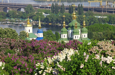 Kyiv Botanical Garden in spring. Kiev, Ukraine