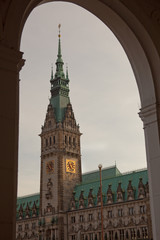 Fototapeta na wymiar Rathaus, Hamburg