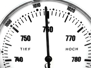 Barometer Anzeige - Luftdruck