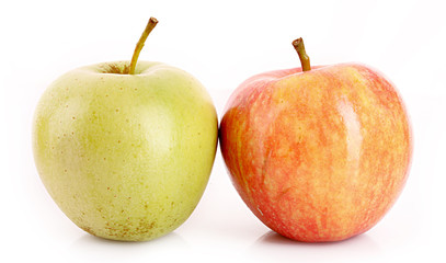 Apples isolated on white
