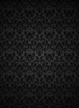 Seamless pattern black