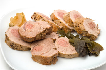 Gefüllte Schweinelende