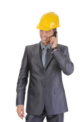 Businessman talking on the phone