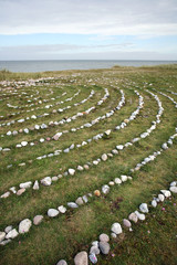 Steinlabyrinth auf Fehmarn
