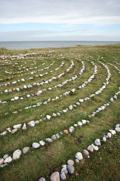 Steinlabyrinth auf Fehmarn