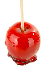 isolated toffee apple