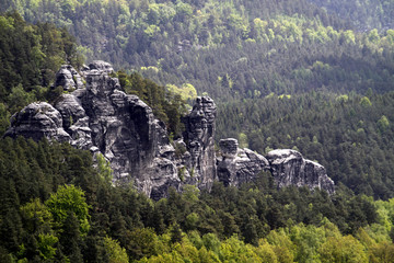 Felsen an der Bastei (Sachsen)