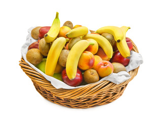 Basket with fruits