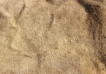 brown burlap cloth