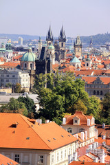 Obraz premium The View on autumn Prague