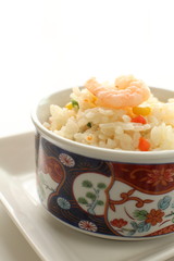 Chineses cuisine, shrimp fried rice