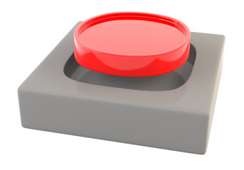Red button isolated on white background