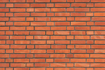 Brick wall with red and orange colors