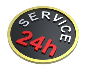 24 hours service sign