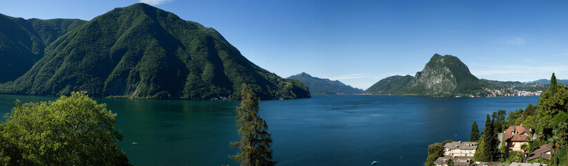 Fototapeta na wymiar Swiss Krajobraz, Jezioro Lugano