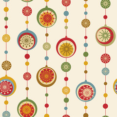 Christmas nad New Year seamless background