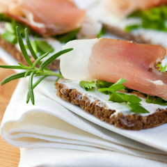Canapes with Black Forest Ham