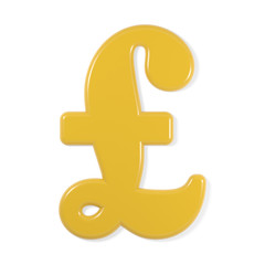 yellow font - pound